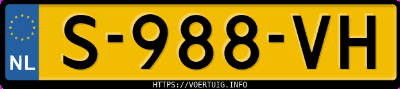 Kenteken afbeelding van S988VH, grijze Peugeot Peugot 108