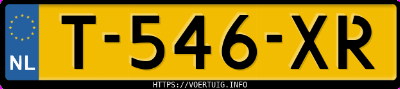 Kenteken afbeelding van T546XR, zwarte Peugeot 3008 1.6i Stt