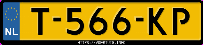Kenteken afbeelding van T566KP, zwarte Peugeot 208 208-E 50 Kwh