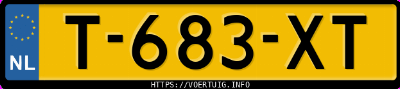 Kenteken afbeelding van T683XT, zwarte Peugeot 2008 E-2008 50 Kwh