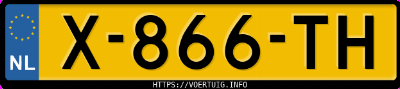 Kenteken afbeelding van X866TH, zwarte Peugeot 2008 E-2008 50 Kwh