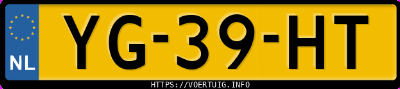 Kenteken afbeelding van YG39HT, witte Peugeot J5 1300 280 H52 Dc Kampeerauto