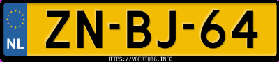 Kenteken afbeelding van ZNBJ64, rode Peugeot 406 1.8