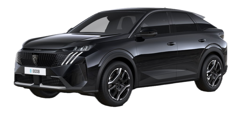 Afbeelding van JGF49J, zwarte Peugeot 3008 E-3008 mpv