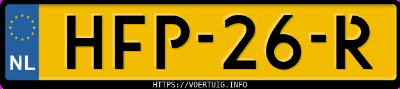 Kenteken afbeelding van HFP26R, witte Polestar 4 Long Range Dual Motor