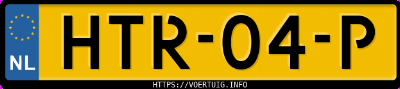 Kenteken afbeelding van HTR04P, blauwe Polestar 4 Long Range Dual Motor