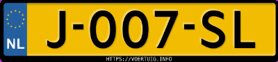 Kenteken afbeelding van J007SL, zwarte Polestar 2 Long Range Dual Motor