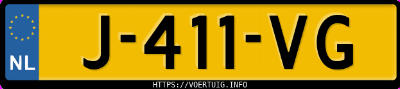 Kenteken afbeelding van J411VG, zwarte Polestar 2 Long Range Dual Motor