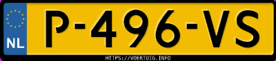 Kenteken afbeelding van P496VS, grijze Polestar 2
