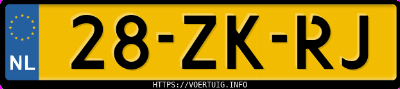 Kenteken afbeelding van 28ZKRJ, grijze Porsche Boxster Rs 60 Spyder