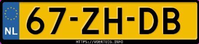 Kenteken afbeelding van 67ZHDB, zwarte Porsche Cayenne