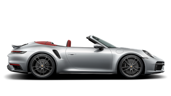 Afbeelding van ZT871P, grijze Porsche 911 Carrera 4 cabriolet