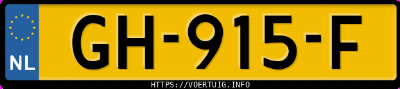 Kenteken afbeelding van GH915F, blauwe Porsche Cayenne S E-Hybrid