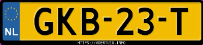 Kenteken afbeelding van GKB23T, zwarte Porsche Cayenne E-Hybrid