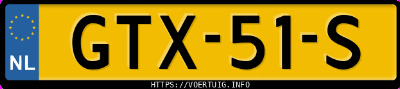 Kenteken afbeelding van GTX51S, zwarte Porsche Panamera 4s