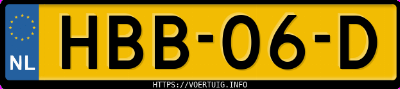 Kenteken afbeelding van HBB06D, grijze Porsche Taycan Turbo