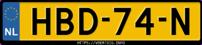 Kenteken afbeelding van HBD74N, groene Porsche Macan 4 Electric