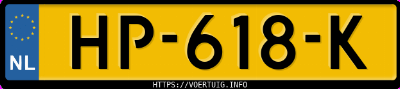 Kenteken afbeelding van HP618K, zwarte Porsche Cayenne S E-Hybrid