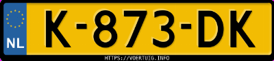 Kenteken afbeelding van K873DK, rode Porsche Cayenne E-Hybrid