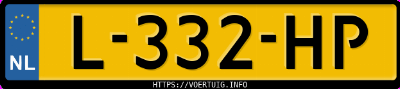 Kenteken afbeelding van L332HP, zwarte Porsche Taycan 4s