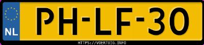 Kenteken afbeelding van PHLF30, blauwe Porsche 928 S4 Automatic K6