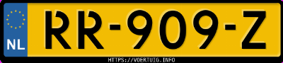 Kenteken afbeelding van RR909Z, zwarte Porsche Cayenne