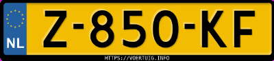Kenteken afbeelding van Z850KF, grijze Porsche Panamera 4s E-Hybrid E-Hyb