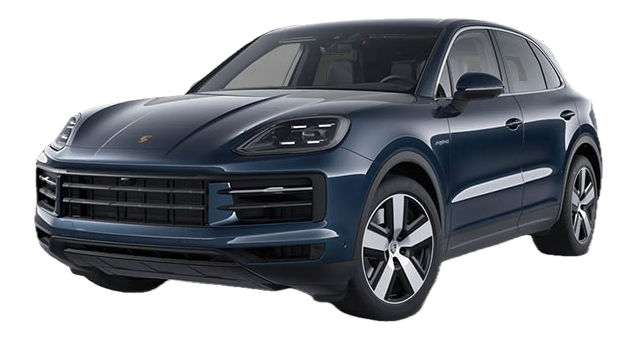 Afbeelding van KBF78G, blauwe Porsche Cayenne E-Hybrid stationwagen