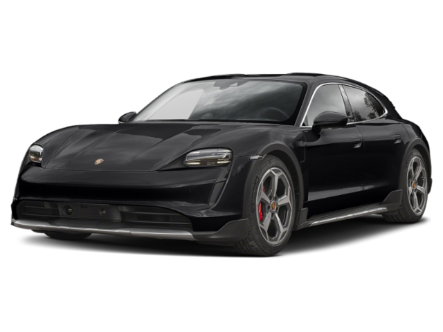 Afbeelding van N795KR, zwarte Porsche Taycan hatchback