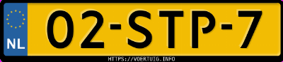 Kenteken afbeelding van 02STP7, grijze Renault Megane Scenic
