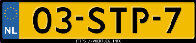 Kenteken afbeelding van 03STP7, zwarte Renault Megane Scenic