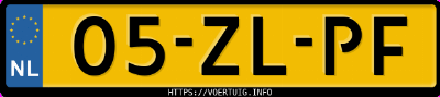 Kenteken afbeelding van 05ZLPF, grijze Renault Clio 1.2 16v