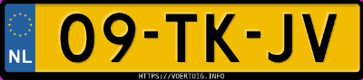 Kenteken afbeelding van 09TKJV, blauwe Renault Espace 3.5 V6