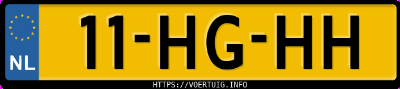 Kenteken afbeelding van 11HGHH, zwarte Renault Twingo
