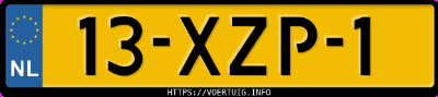 Kenteken afbeelding van 13XZP1, paarse Renault Twingo 1.2 75