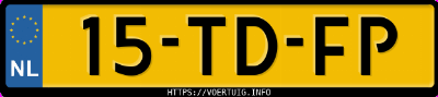 Kenteken afbeelding van 15TDFP, beige Renault Modus 1.6 16v