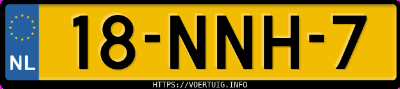 Kenteken afbeelding van 18NNH7, grijze Renault Megane Scenic
