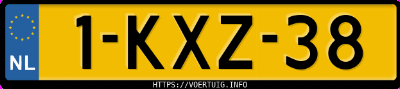 Kenteken afbeelding van 1KXZ38, rode Renault Clio 90