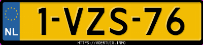 Kenteken afbeelding van 1VZS76,  Renault Kangoo Express Z.e