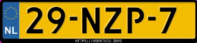 Kenteken afbeelding van 29NZP7, bruine Renault Megane Scenic