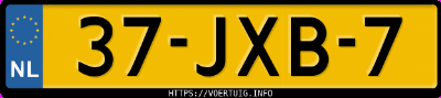Kenteken afbeelding van 37JXB7, grijze Renault Twingo 1.2