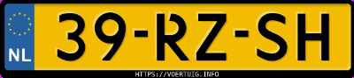 Kenteken afbeelding van 39RZSH, grijze Renault Megane Ii 2.0