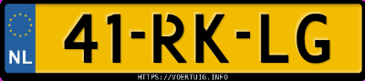 Kenteken afbeelding van 41RKLG, grijze Renault Clio 1.2 16v