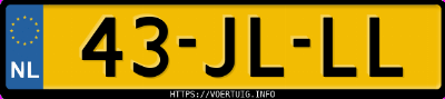 Kenteken afbeelding van 43JLLL, grijze Renault Megane Cabriolet