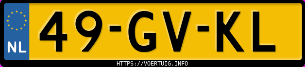 Kenteken afbeelding van 49GVKL, grijze Renault Twingo