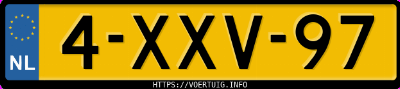 Kenteken afbeelding van 4XXV97, oranje Renault Captur 90