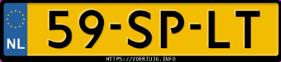 Kenteken afbeelding van 59SPLT, grijze Renault Megane 2.0 16v
