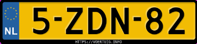 Kenteken afbeelding van 5ZDN82, witte Renault Clio 1.5dci 90