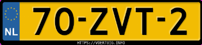 Kenteken afbeelding van 70ZVT2, grijze Renault Megane 1.2 115