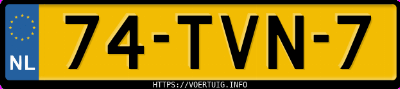 Kenteken afbeelding van 74TVN7, witte Renault Twingo 1.2 75